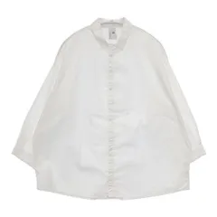 NO CONTROL AIR NC013SF コマーコットン高密ツイルスモールカラーシャツ 製品洗い 長袖シャツ ホワイト レディース ノーコントロールエアー【中古】6-0301M∞