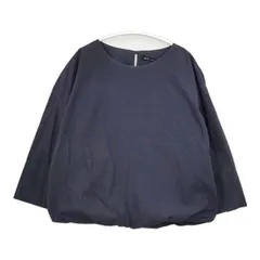 nicholson and nicholson コットンプルオーバー 裾ゴム ブラウス シャツ ネイビー レディース ニコルソンアンドニコルソン【中古】6-0301M∞のサムネイル