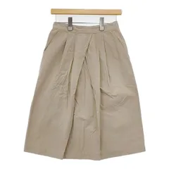 MHL. 595-7132550 コットン DENSE COTTON POPLIN ロングスカート ベージュ レディース エムエイチエル【中古】6-0301M∞のサムネイル