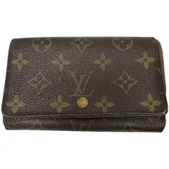 LOUIS VUITTON ルイヴィトン ポルトモネ ビエ トレゾール M61730 ブラウン モノグラム 二つ折り財布 ユニセックス 【中古】 32602K323