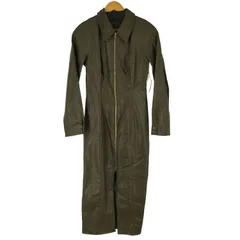 ザラ ZARA フェイクレザー ジップアップ ロングジャケット レディース import：M 