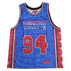 Supreme シュプリーム 25SS Marker Basketball Jersey マーカー バスケットボール ジャージ タンクトップ ブルー系 マルチカラー系 M【極上美品】【中古】