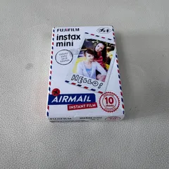 富士フイルム FUJIFILM  インスタントカメラ チェキ用フィルム 10枚入 絵柄  エアメール  INSTAX MINI AIRMAIL 期限切れ 未開封品