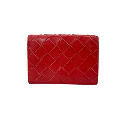 ボッテガヴェネタ 二つ折り イントレチャート カードケース パスケース 名刺入れ コインケース レザー レッド 赤 BOTTEGA VENETA エレガント 上品 高級感 洗練 スタイリッシュ ビジネス