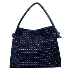 ヴァジック Coty Mini ツイード トートバッグ ハンドバッグ ネイビー レザー ポリエステル VASIC 上品 洗練 定番 人気 高級感 エレガント ラグジュアリー