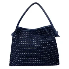 ヴァジック Coty Mini ツイード トートバッグ ハンドバッグ ネイビー レザー ポリエステル VASIC 上品 洗練 定番 人気 高級感 エレガント ラグジュアリーのサムネイル