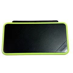  任天堂 New ニンテンドー2DS LL ブラック×ライム 本体 動作確認済み【IV3】