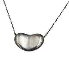 TIFFANY ティファニー ネックレス ビーン SV925 全長 41cm トップ 横2.0cm×縦1.0cm 7.4g アクセサリー ジュエリー 【中古】 22512K199