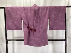 道中着/美品/合繊/うす紫/仕立上がり/240のサムネイル