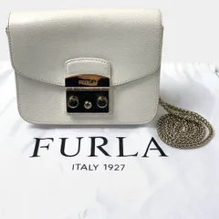 フルラ　ショルダーバッグ　メトロポリス　ホワイト　ミニ　チェーン