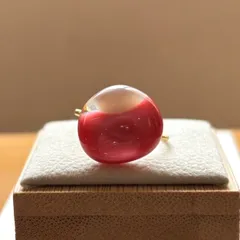 【一点もの】ころんとガラスのリング | さくら貝 | ハンドメイド