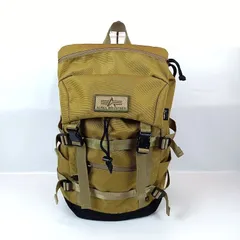 ALPHA アルファ リュック デイパック バッグ カーキ系 メンズ ALPHA INDUSTRIES TZ1040 ナイロン A4収納可能