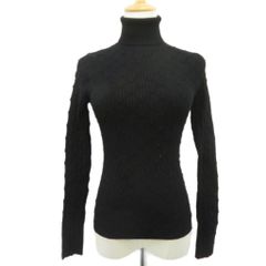 ザラ ZARA ニット セーター タートルネック 長袖 M 黒 ブラック /HO56 ■GY66