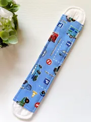 【匿名配送】ハンドメイド　水筒紐カバー⑬ 働く車柄