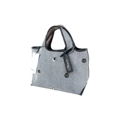 タグ付　3.1　PHILLIP　LIM　スリーワンフィリップリム　AP25-B957GMT　DENIM MINI MARKET WITH GROMMETS　サークルスタッズ　デニムトートバッグのサムネイル