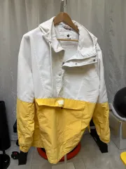 le coq sportif 白/イェロー ウィンドブレーカー ジャケット ハーフジップ