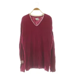 アディダス adidas GOLF ゴルフウエア ニット セーター 長袖 Vネック M ワインレッド /MY ■OS ■GY58