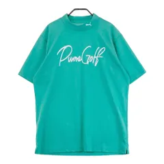 サイズ：XXL PUMA GOLF プーマゴルフ 2023年モデル モックネック 半袖Tシャツ ロゴ  グリーン系 [240101603101] ゴルフウェア メンズ ストスト