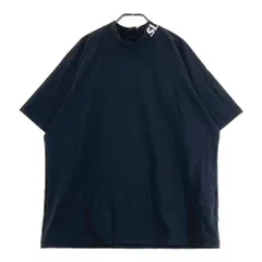 美品　SLDO. ブラック モックネック　速乾性 L size 半袖モックネック カットソー シェルタリングドライ NEW STD LOGO