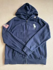 ポロラルフローレン ビックポニー 星条旗 キッズ ジップアップパーカー XL