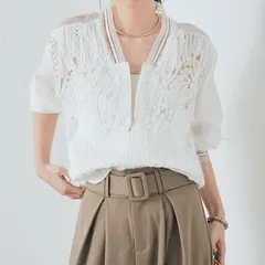 【期間限定プライス】モチーフ付きシアーブルゾン