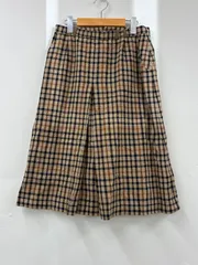 DAKS ダックス フレアスカート チェック ウール