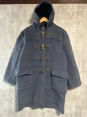 英国製 Gloverall ダッフルコート 38 グレー グローバーオール 英国製 ヴィンテージ ビンテージ 80s 90s ロング チェック ウール 希少