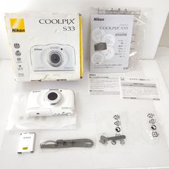 Nikon COOLPIX S33 ホワイト 本体 - メルカリ