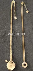 VALENTINO　ゴールドネックレス　２点まとめ売り　N56のサムネイル