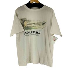 バナナリパブリック BANANA REPUBLIC 80-90S 1989 フロントプリント S/S Tシャツ メンズ 表記無