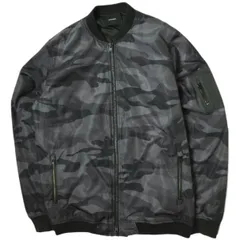 STAMPD スタンプド Camouflage Tech Zip Bomber Jacket カモフラージュボンバージャケット L Black Camo MA-1 フライト 中綿 SILENT DISSENT アウター g15231のサムネイル
