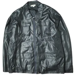 rajabrooke ラジャブルック 日本製 KULIT BUATAN フェイクレザージャケット L NAVY 革ジャン アウター g15314のサムネイル