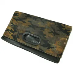 ISAMU KATAYAMA BACKLASH イサムカタヤマバックラッシュ SEDUCTION TRAP カモフラージュスエードクラッチバッグ BLACK/CAMO カバン g15104のサムネイル