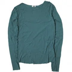 H BEAUTY&YOUTH エイチ ビューティーアンドユース 日本製 COTTON RIB CREW NECK PULLOVER コットンリブクルーネックカットソー 1612-222-4895 Free グリーン 長袖 Tシャツ トップス g15325のサムネイル