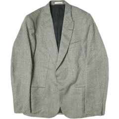 Paul Smith ポールスミス 日本製 ウールカシミヤ1Bジャケット 36 グレー テーラード  比翼フロント アウター g15648