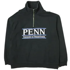 SCREEN STARS x BEAUTY&YOUTH スクリーンスターズ ビューティーアンドユース 別注 HALF ZIP COLLEGE SWEAT ハーフジップカレッジスウェット 2223-431BY L BLACK トレーナー PENN 裏毛 トップスのサムネイル