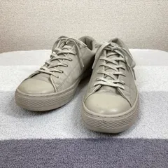 【コンバース】オールスター　スニーカー　CONVERSE　グレー　グレージュ　24.5cm　レザー　クップ ALL STAR COUPE OX