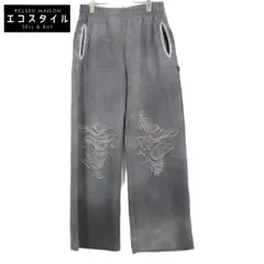 DIESEL ディーゼル 25SS A18218 ｸﾞﾚｰ P-PERCY ｸﾗｯｼｭ加工 ｽｳｪｯﾄﾊﾟﾝﾂ Ⅿ