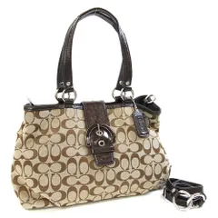  コーチ 2WAYハンドバッグ シグネチャー F17402