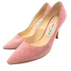 ジミーチュウ JIMMY CHOO パンプス シューズ ハイヒール スエード 36.5 ピンク /JS ■GY62