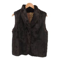Malvoisie 毛皮ベスト 超美品 ブラック ファーベスト ノースリーブ