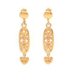 シャネル CHANEL イヤリング ココマーク 95/P ゴールド GP（ゴールドメッキ） ロングイヤリング レディース Used A