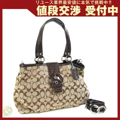  コーチ 2WAYハンドバッグ シグネチャー F17402