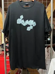 90s    STUSSY   ステューシー　オールド　紺タグ　ダイス　ロゴ　Tシャツ　USA製　ブラック　黒　ＸＬ
