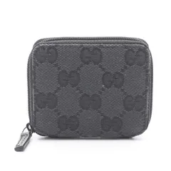 グッチ GUCCI コインケース GGキャンバス 030 0416 1578 ブラック キャンバス コインケース レディース Used B