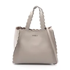 フルラ Furla トートバッグ MERLETTO グレー レザー 2wayショルダー レディース Used A