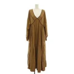 エトレトウキョウ ETRE TOKYO リネンボリュームマキシドレス ワンピース ロング 長袖 F キャメル /YM ■ECE003