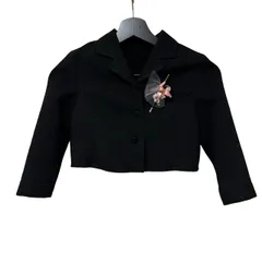  株式会社キャット キッズ フォーマル ジャケット ボレロ ブラック 120 ポリエステル 100%【B102】