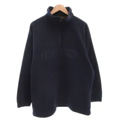 トミーヒルフィガー TOMMY HILFIGER 80’S 90'S ヴィンテージ フリースジャケット ブルゾン プルオーバー ロゴ M 紺 ネイビー /FF ■GY50