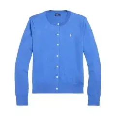 ポロラルフローレン ピマコットン ブルー カーディガン M
